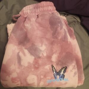 Women's Pink Tie-Dye Joggers